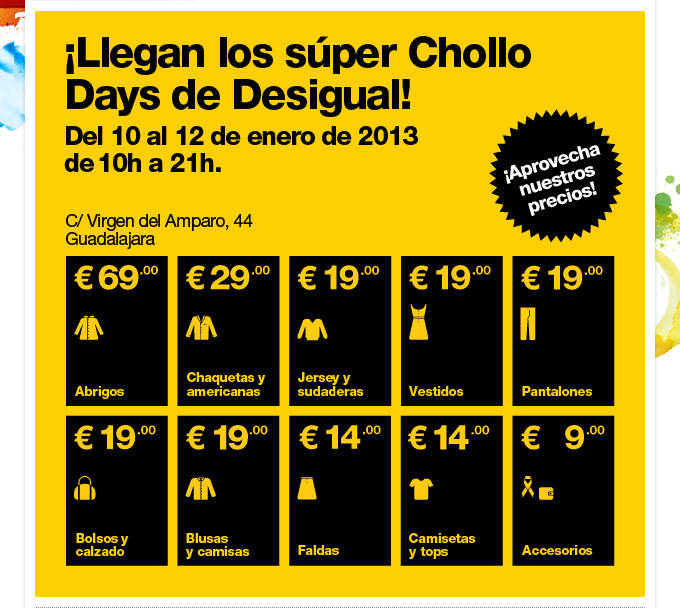 ¡Llegan los súper Chollo Days de Desigual!